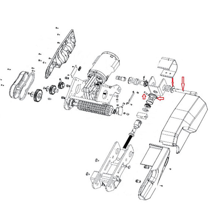 Enduro Enduro Basisframe Motoreenheid B EM303+