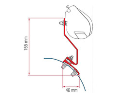 Fiamma Fiamma VW Caddy Maxi Lift Roof Kit H1-L1 >2016 F35