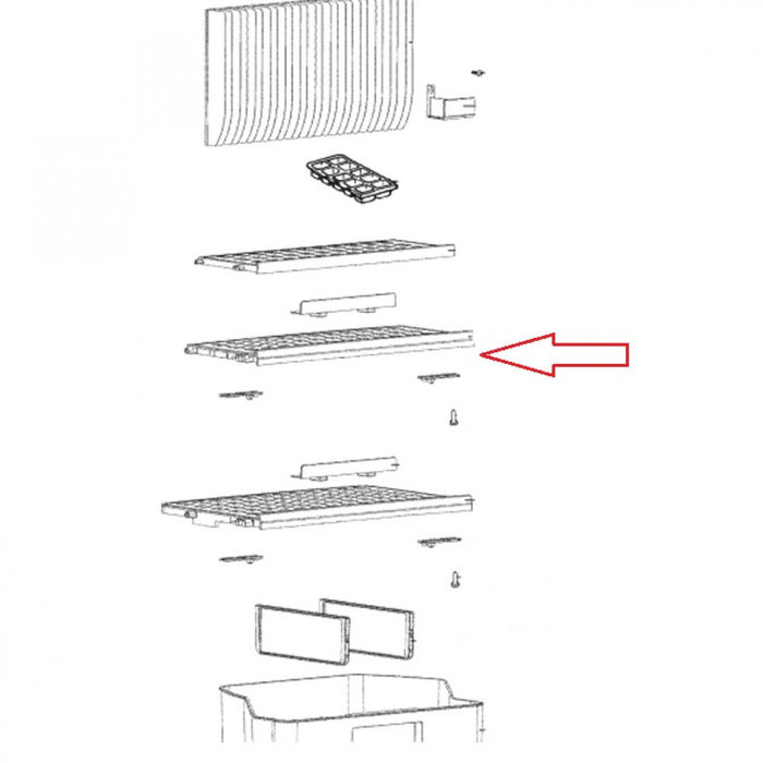 Dometic Dometic rooster boven compleet RMD8555