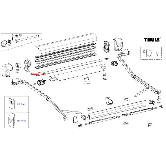 Thule Thule Mainhousing bottom 8000 ano 5.5m
