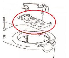 Thetford C220 Bowl Retainer Bracket