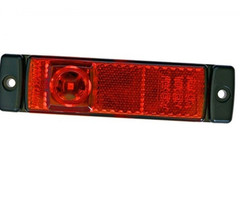 Hella Hella Markering LED met Reflector Rechthoekig Opbouw Rood 5mtr Kabel