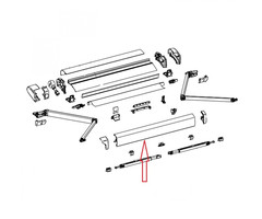 Thule Thule lead rail 6200 luifel antra  3.75mtr 1500602545