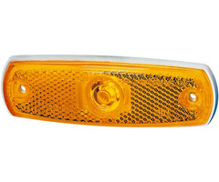 Hella Hella Zijmarkering met Reflector Rechthoekig Inbouw Oranje