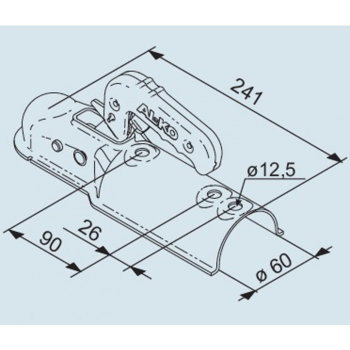 AL-KO AL-KO Koppeling AK7 750kg Rond 60mm