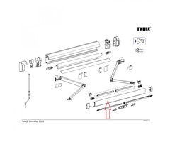 Thule Thule Lead Rail 5200 2.60 Wit