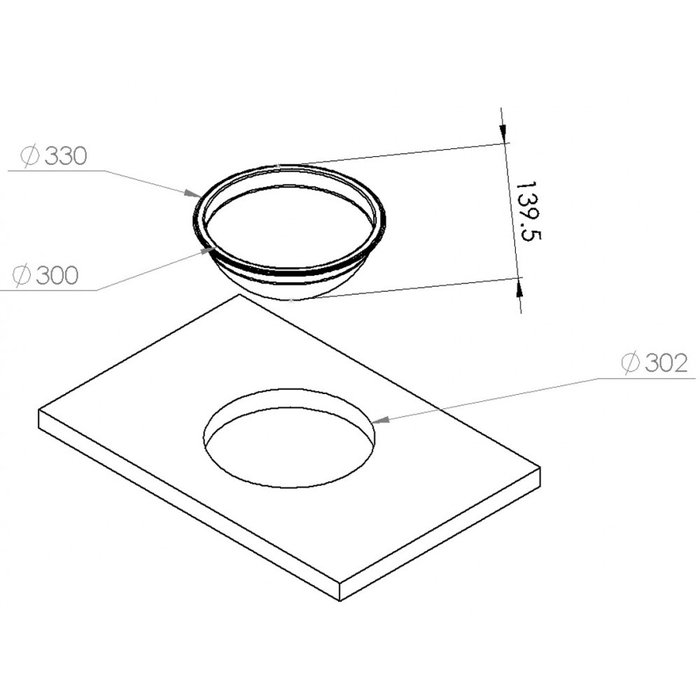 Navyload Navy Load Spoelbak Rond RVS Ø30–Ø33