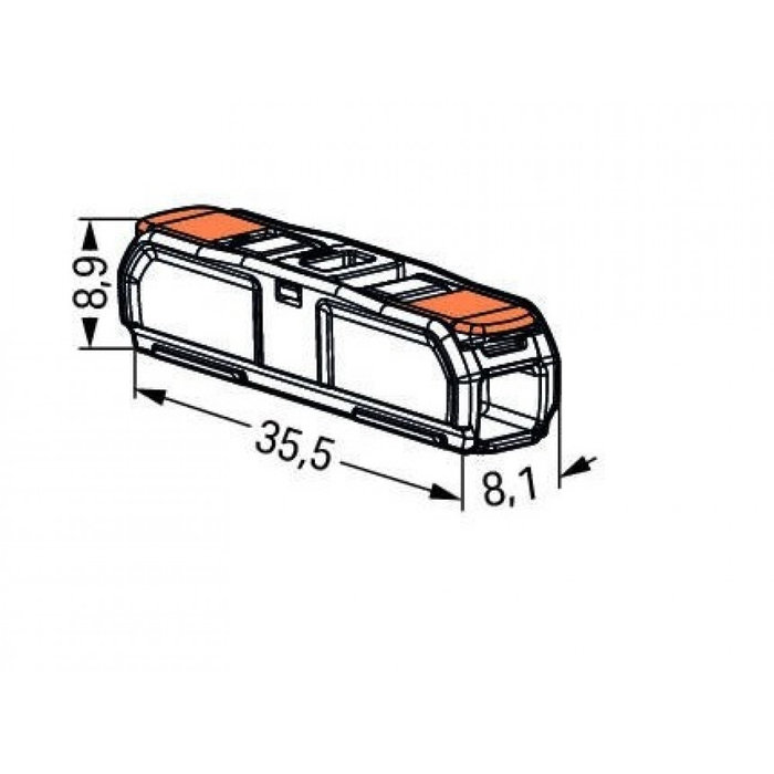 Fjord Outdoor 60 stuks Wago 221 Lasklem Doorsteek