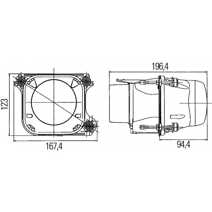 Hella Hella Dimlicht/Grootlicht Bi-Xenon D2S