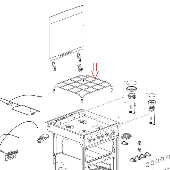Thetford Thetford Caprice 4B 496 Fornuis Pannendrager