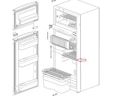 Thetford Thetford N175 Koelkast Rooster boven Groentebak