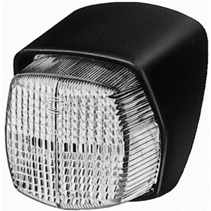 Hella Hella Breedtelicht Vierkant/Taps Opbouw Wit Onderplaat Zwart