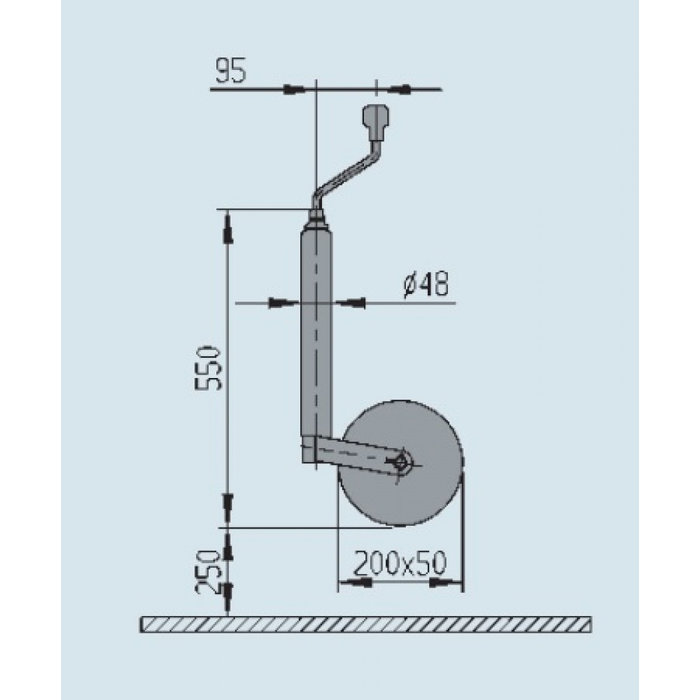 AL-KO AL-KO Neuswiel Plus Stalen Velg 200x50mm 48mm