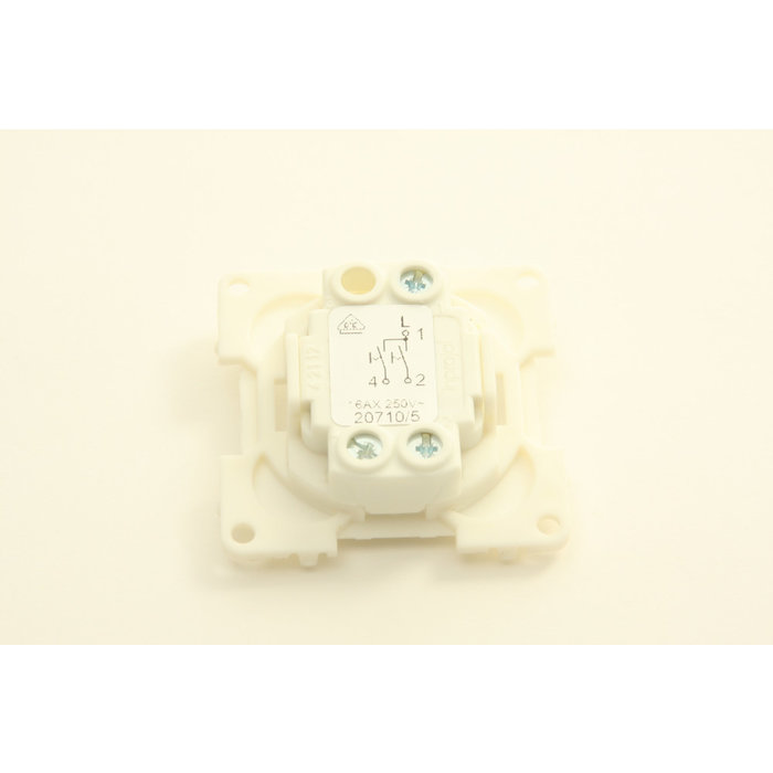 Presto Presto Wipschakelaar Dubbel Serie 1-Polig Inbouw S-20.000 Wit