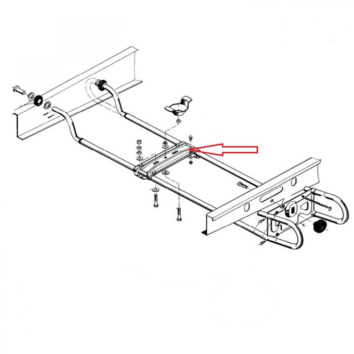 AL-KO AL-KO Reservewielhouder EH1 Verbindingsplaat