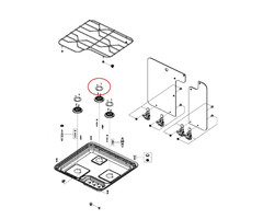 Dometic Dometic CE09-DF Hymer Branderdeksel kit (3pc)