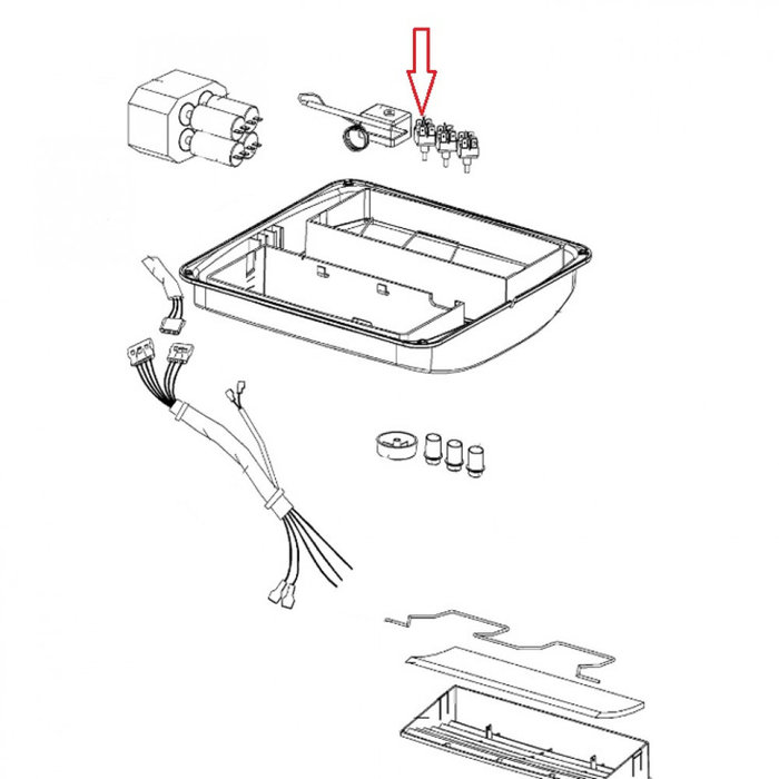 Dometic Dometic B1500 Schakelaar Ventilator Hoog/ Laag