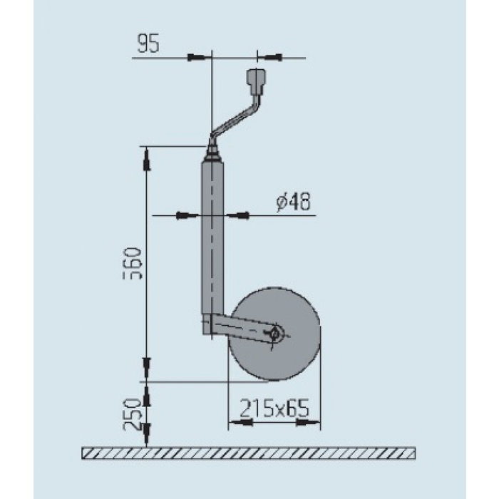 AL-KO AL-KO Neuswiel Plus Soft Kunststof Velg 215x65mm 48mm