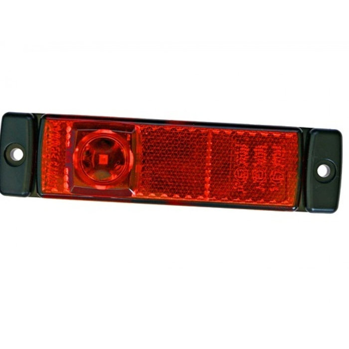 Hella Hella Markering LED met Reflector Rechthoekig Opbouw Rood 50cm Kabel