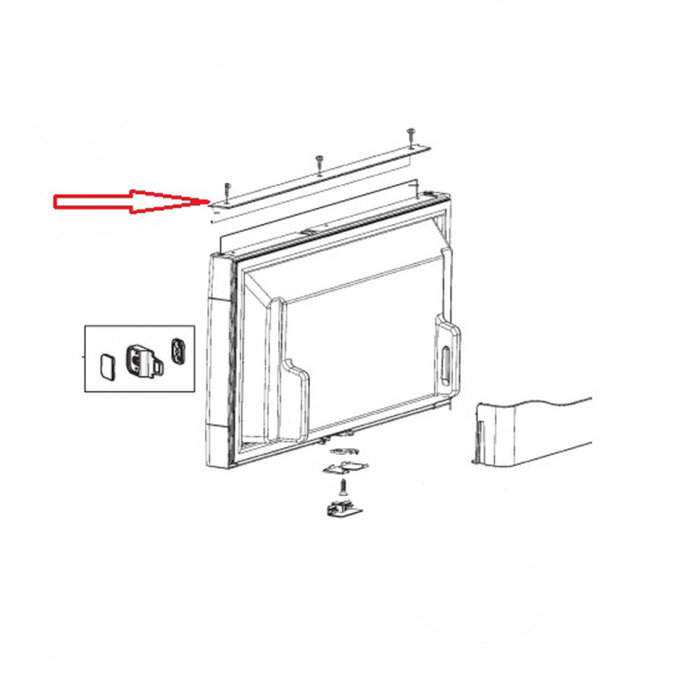 Dometic Dometic RM7655L Deurpaneel Vriesvak