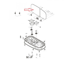 Dometic Dometic MO840 Komfoort Glasplaat Links