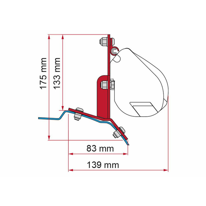 Fiamma Fiamma Ford Custom Kit H1-L1 >2012 F35/F45