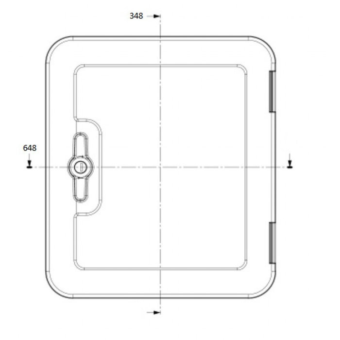 Dometic Dometic Serviceluik SK5 65x35cm Wit