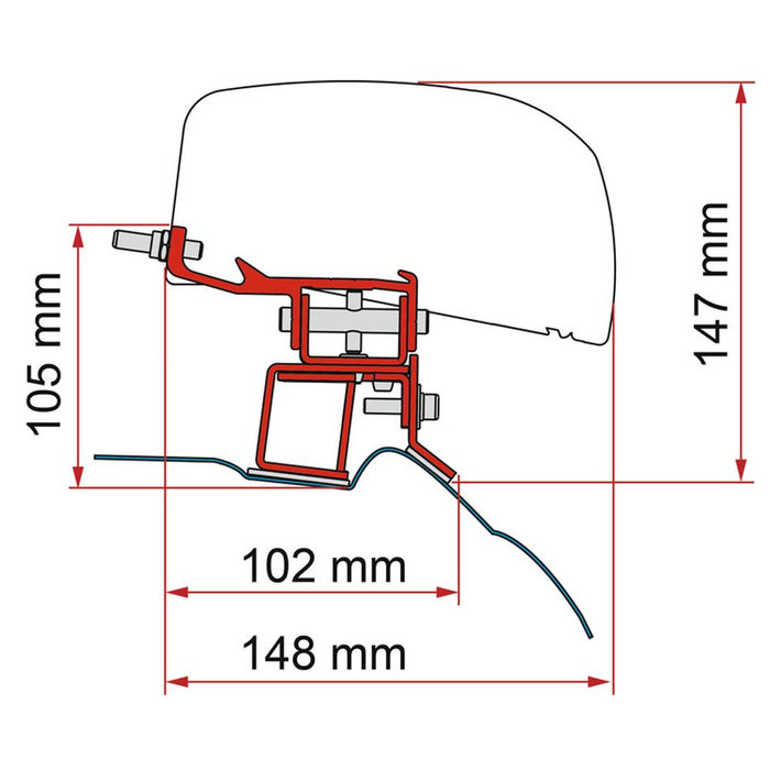 Fiamma Fiamma Mercedes V Class Kit H1-L2 >2014 F40Van