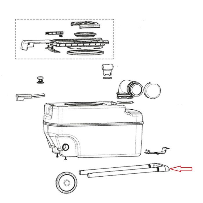 Dometic Dometic CT3000/4000 Handgreep