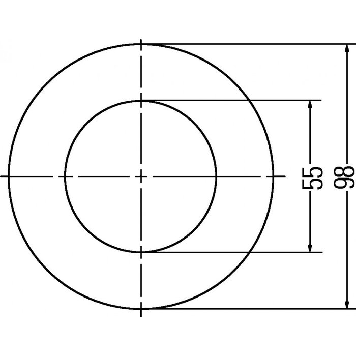 Hella Hella Breedtelicht 12 LEDs Ring Inbouw Wit