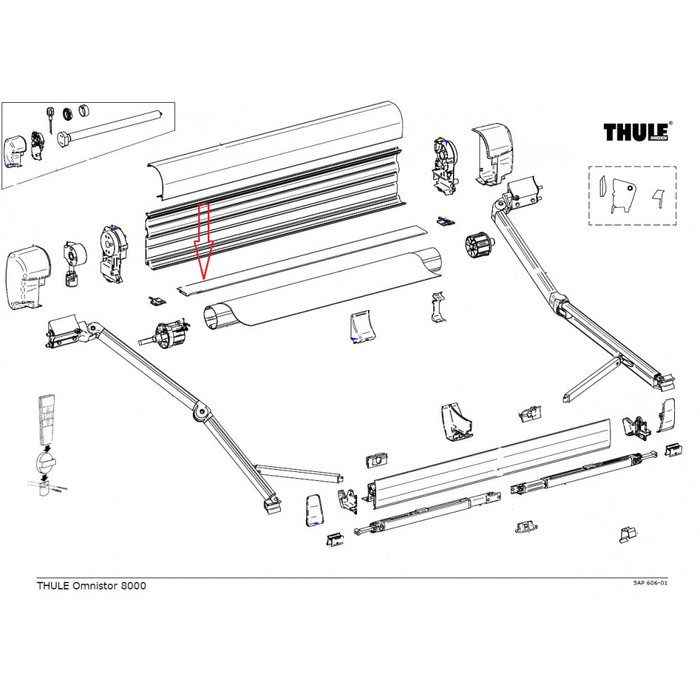 Thule Thule Main Housing Bottom 8000 4.50