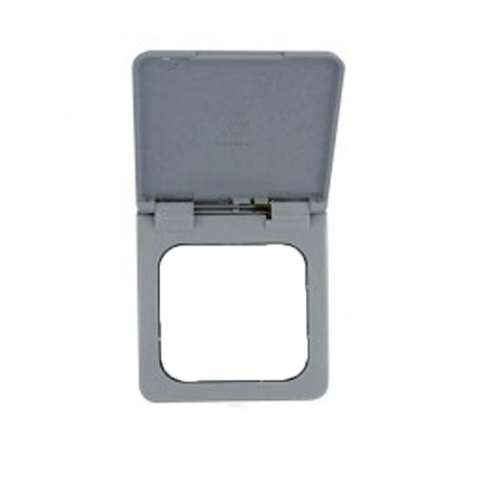 Presto Presto Contactdoos Cover met Klepje S-10.000 Grijs