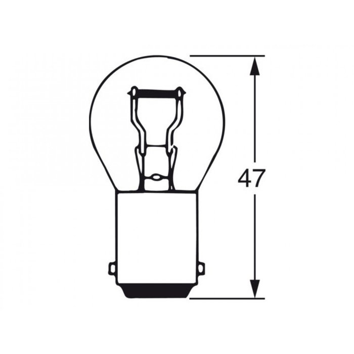 FjordOutdoor Gloeilamp BA15S 12V/18W 2st.
