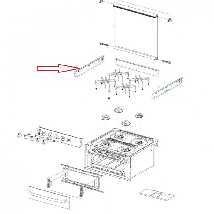 Dometic Dometic CU400 Profiel Fornuis Links