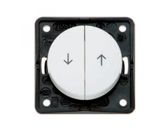 Berker 5 stuks Berker Jalouzie Drukcontact Flow/Pure Inbouw Wit Hoogglans