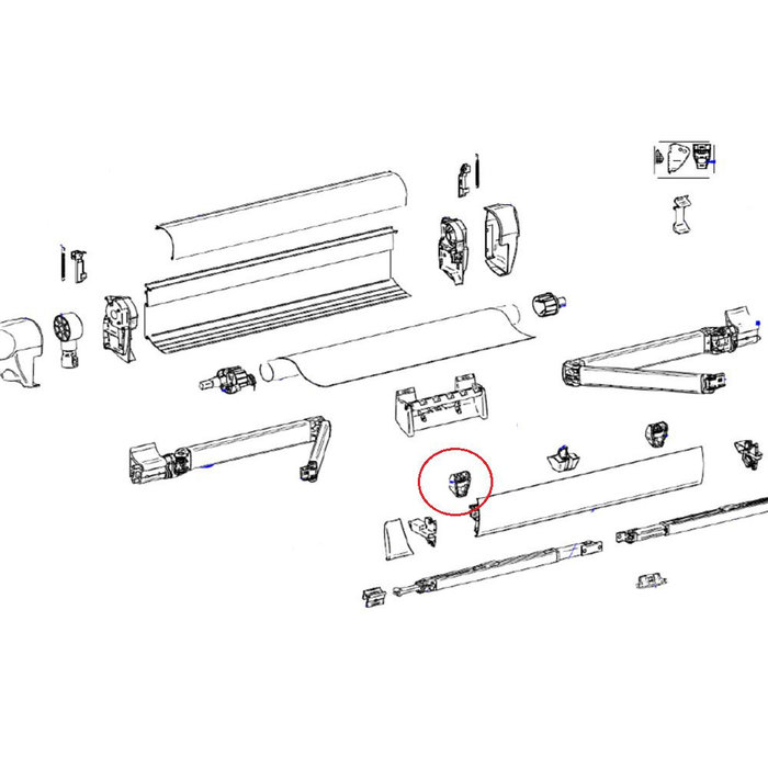 Thule Thule insert LR 5003+ end piece TR clamp