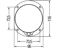 Hella Hella Frame Universeel voor 1172016