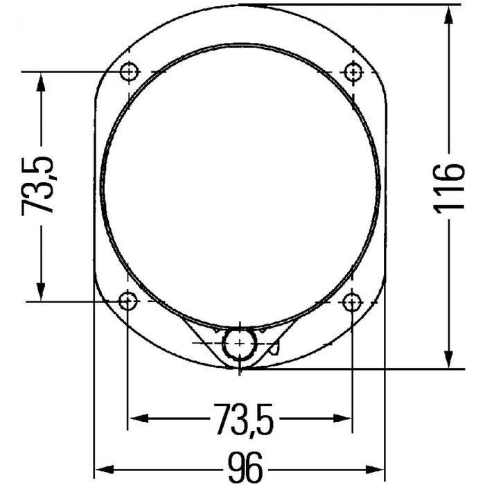 Hella Hella Frame Universeel voor 1172016
