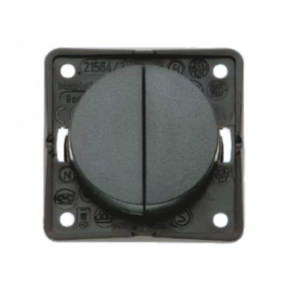 Berker 5 stuks Berker Serieschakelaar Flow/Pure Inbouw Antraciet Mat