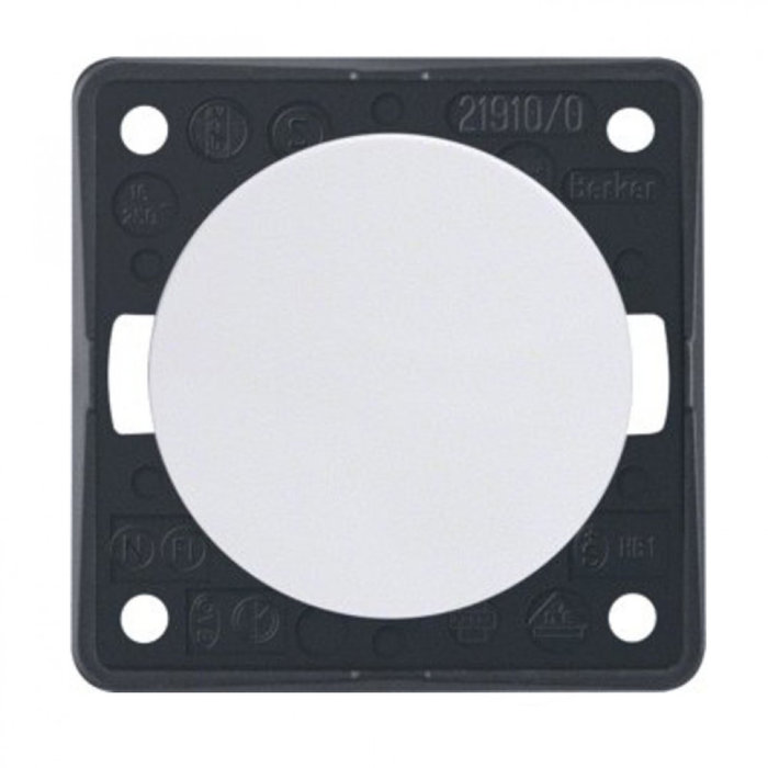 Berker Berker Impulsschakelaar Flow/Pure Inbouw Wit Hoogglans