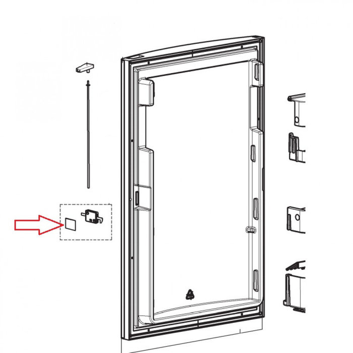 Dometic Dometic RM8505 Deurvergrendeling Deur