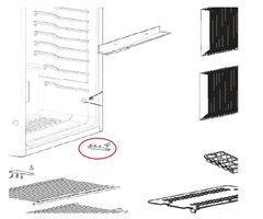 Dometic Dometic RGE4000 Scharnier Onderaan Rechts Chroom