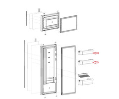Dometic Dometic RM10.5 Deurbakje midden/ boven