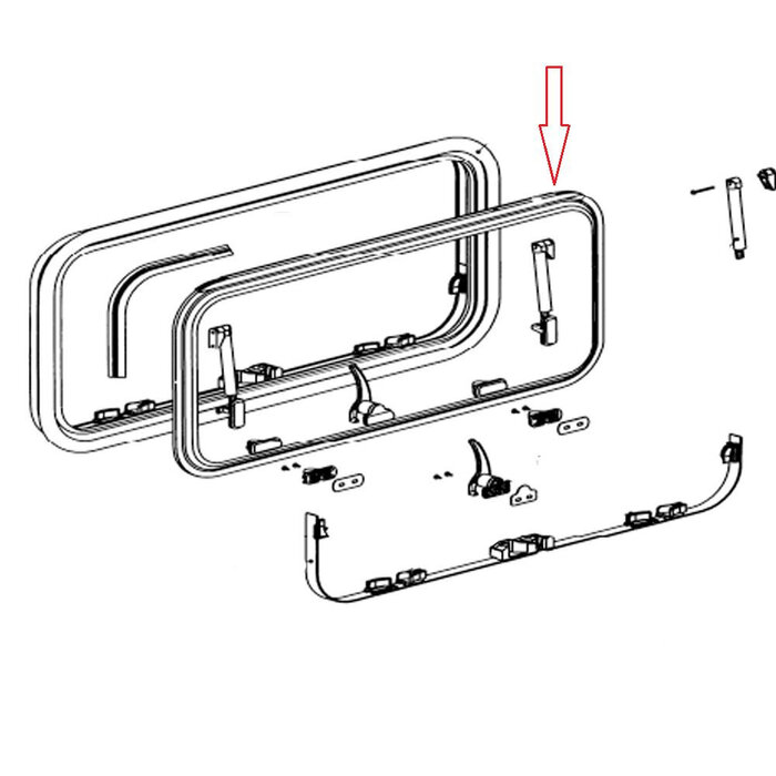 Dometic Dometic SZ7 Raam Centrale Vergrendeling 40x65cm