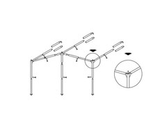 Campking Campking Luifelframe Ameland 25/22mm Premium