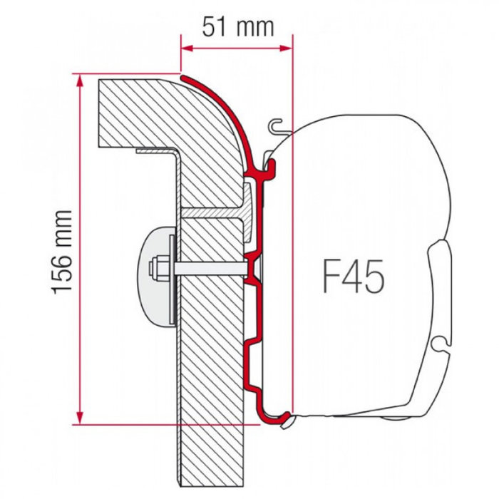 Fiamma Fiamma Bürstner Adapter 450 F45