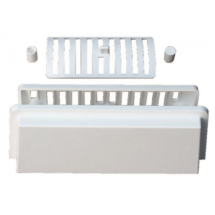 FjordOutdoor Ventilatierooster Wit inbouw 20x7.5cm 3-delig