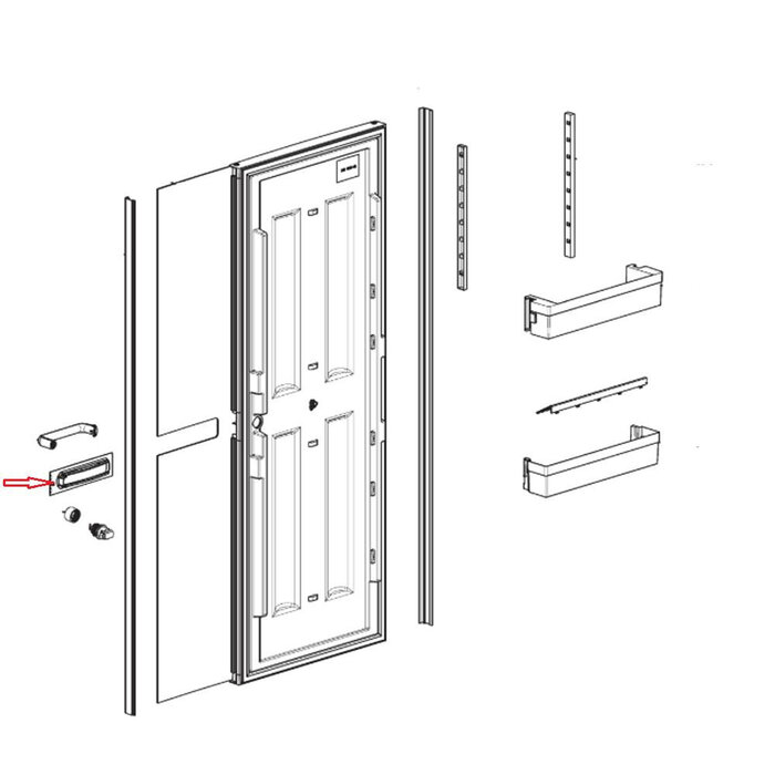 Dometic Dometic RML9435 Afdekking Handgreepinleg