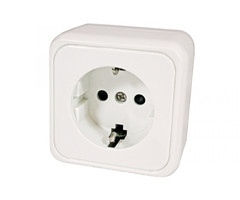 FjordOutdoor 10 stuks Contactdoos Enkel 230V Opbouw Wit