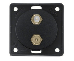 Berker Berker Contactdoos TV + SAT Inbouw Zwart Mat